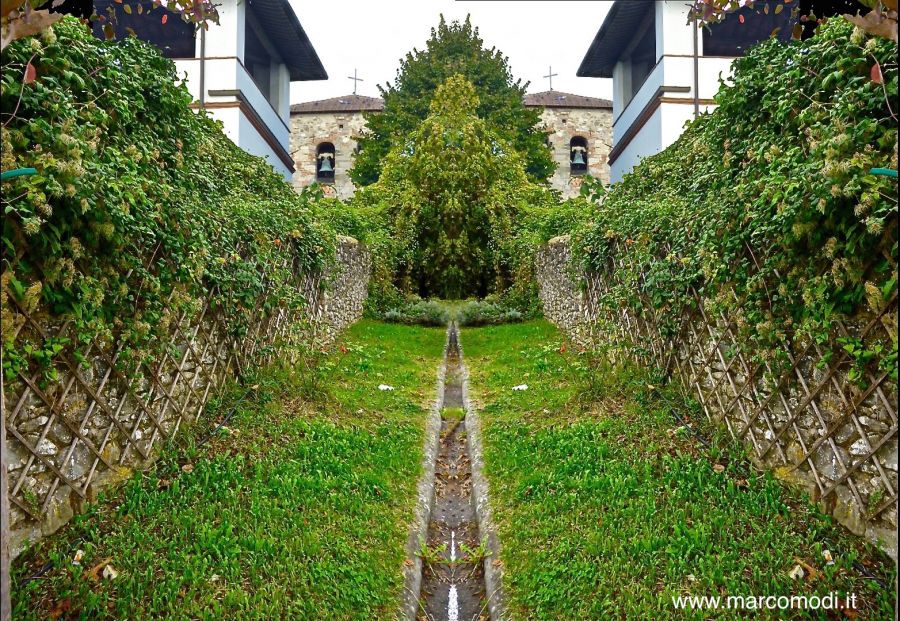 Una particolare entrata al paese di Sant'Agata Mugello.