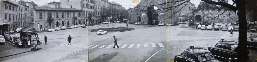 Piazzale di Porta Romana anni 60 - Firenze